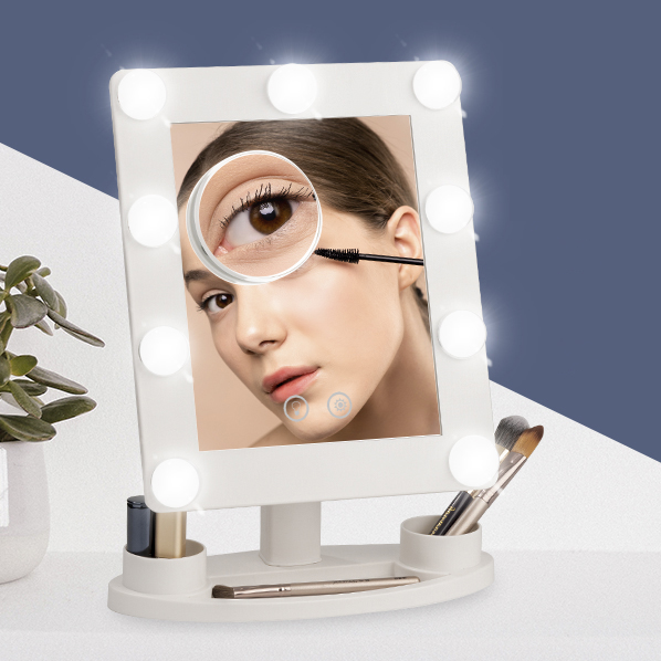 KW062-D 9 LED Bulb Desktop mirror