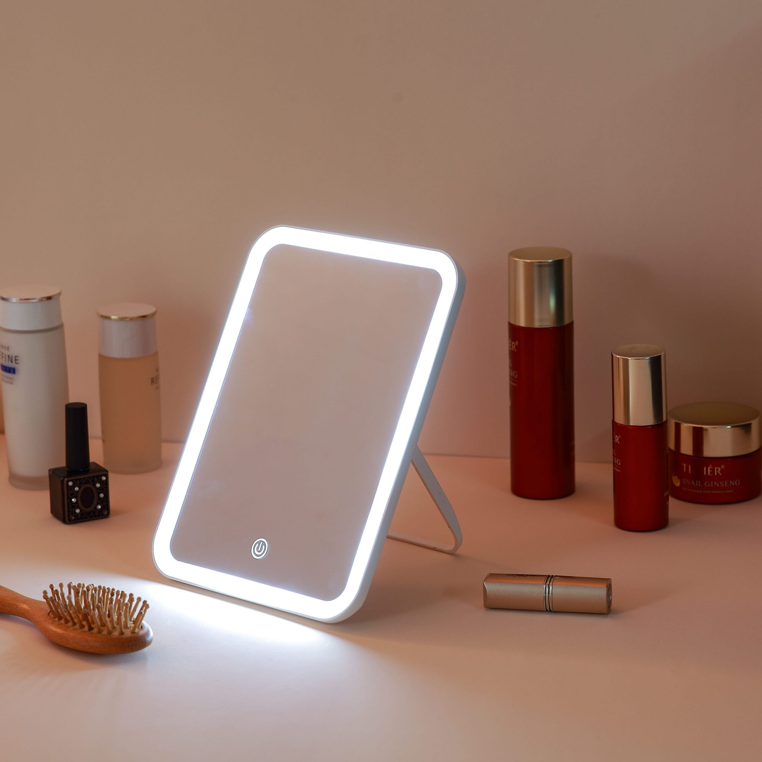 KW032 led table mirror with hidden adjustable support - 图片 5