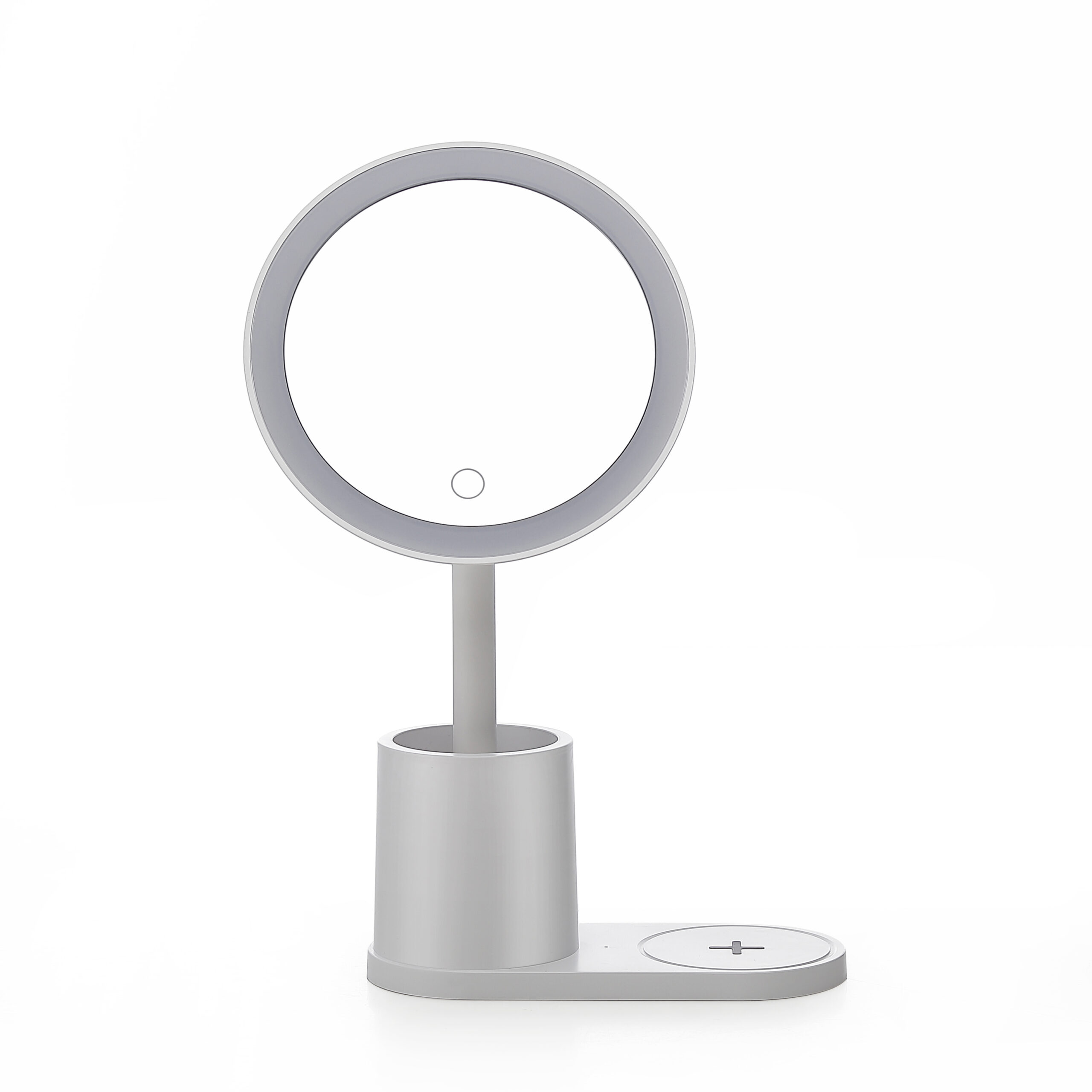 Round Makeup Mirror with wireless charging Base KW022S - 图片 3
