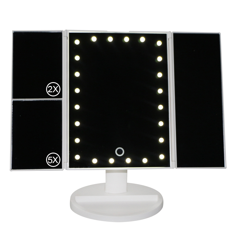 KW034B 24 led lights desktop Tri-fold mirror - 图片 8