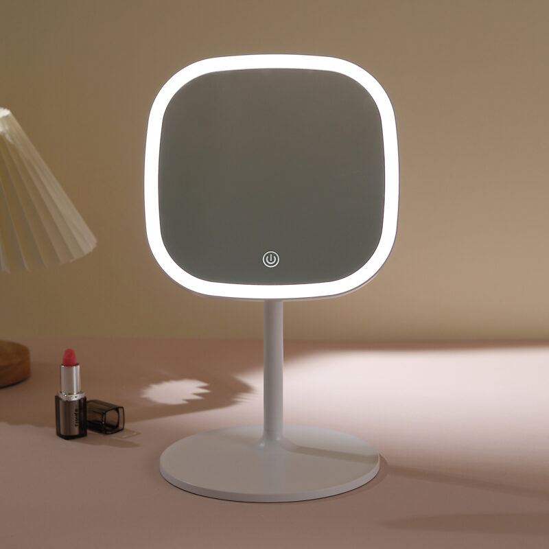 KW036A Square LED Desktop Mirror