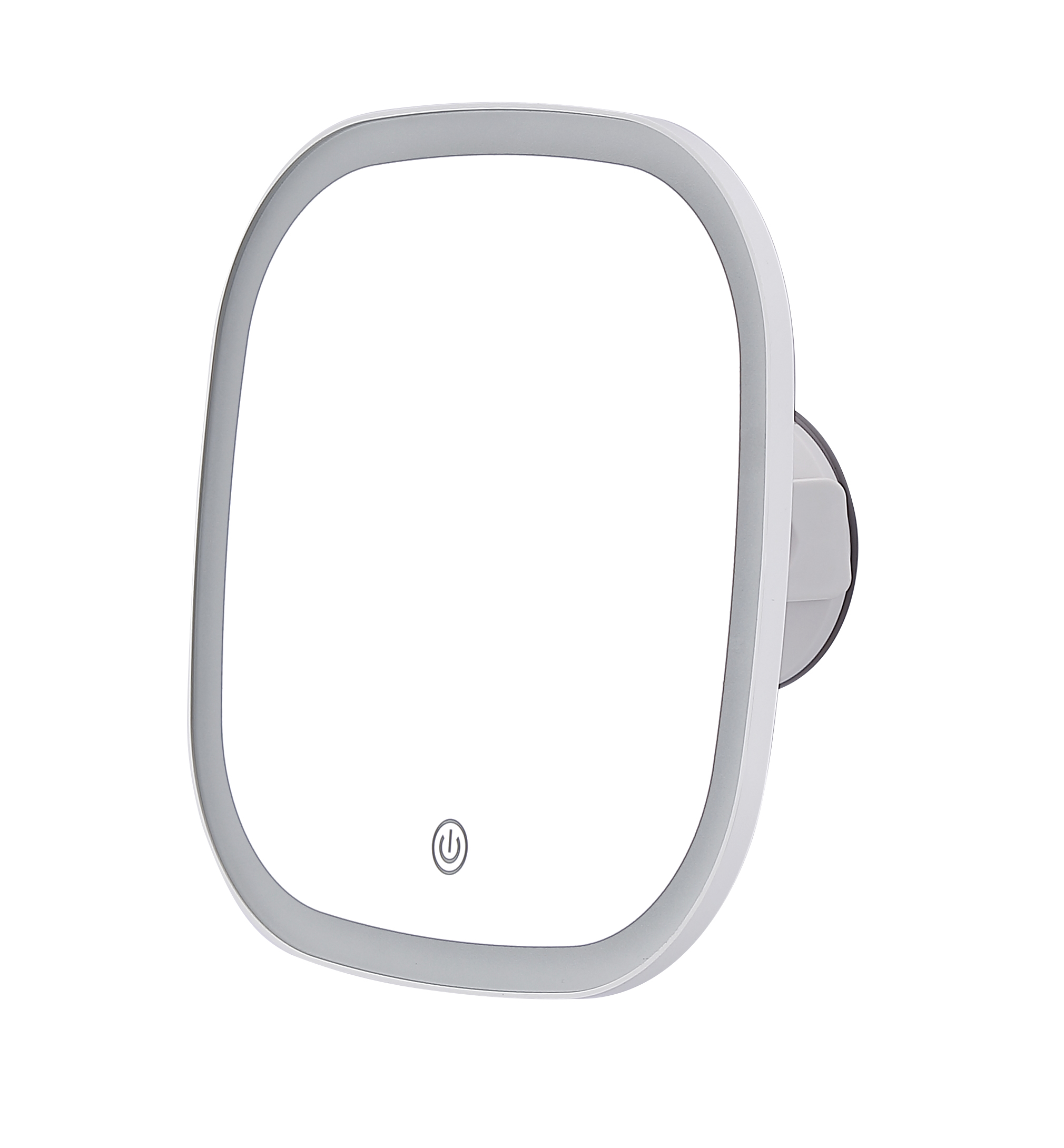 KW036A+B Square LED Desktop Mirror combine LED Suction sucker mirror 2 in 1 - 图片 4