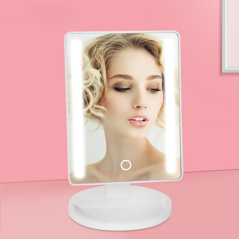 KW033 -2 pcs led strip lights Desktop mirror with base