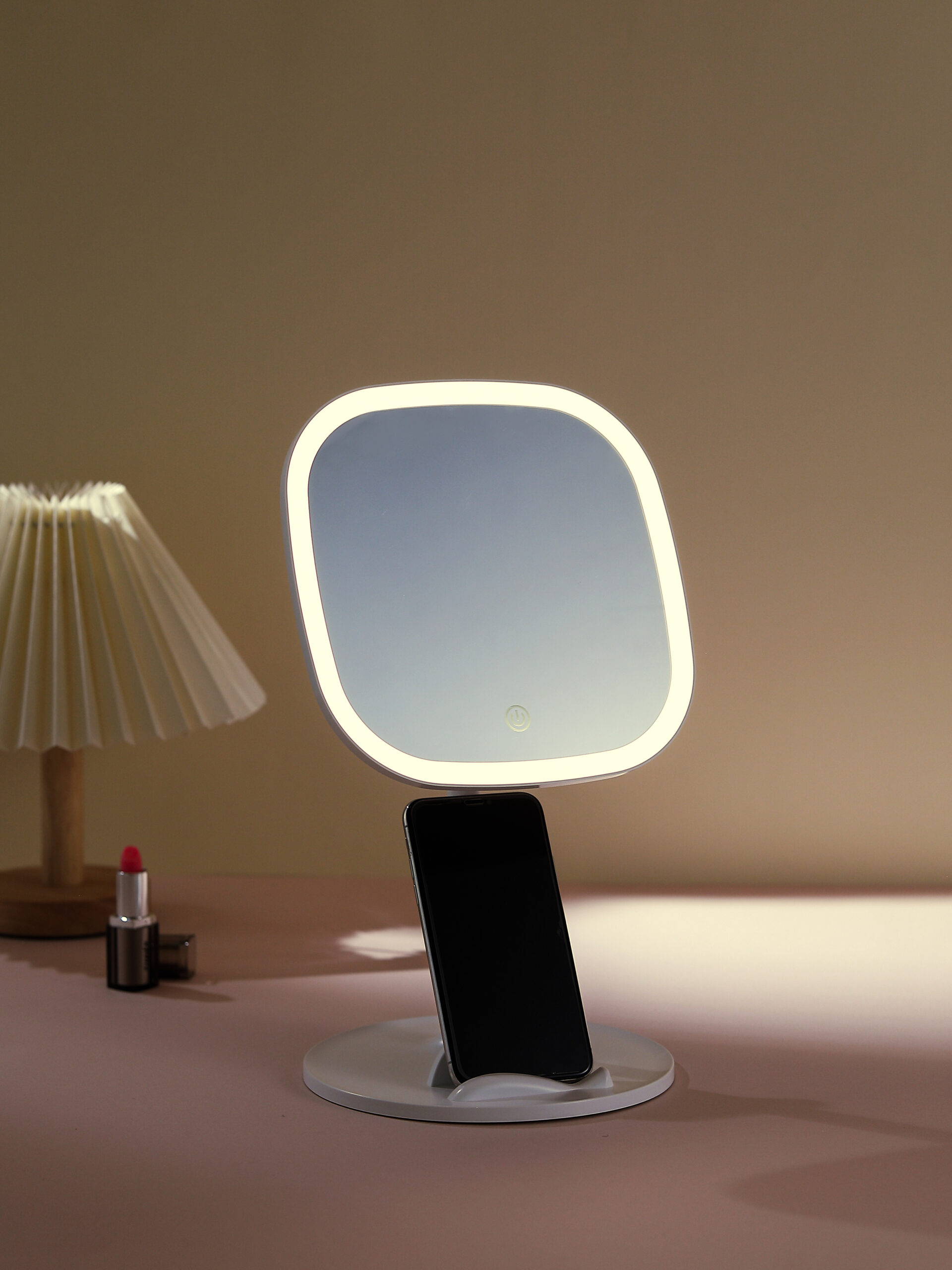 KW036A-D Desk makeup Mirror with phone Holder - 图片 3