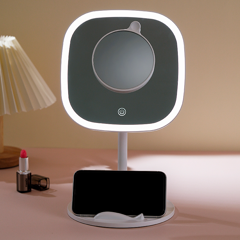 KW036A-D  Desk makeup Mirror with phone Holder