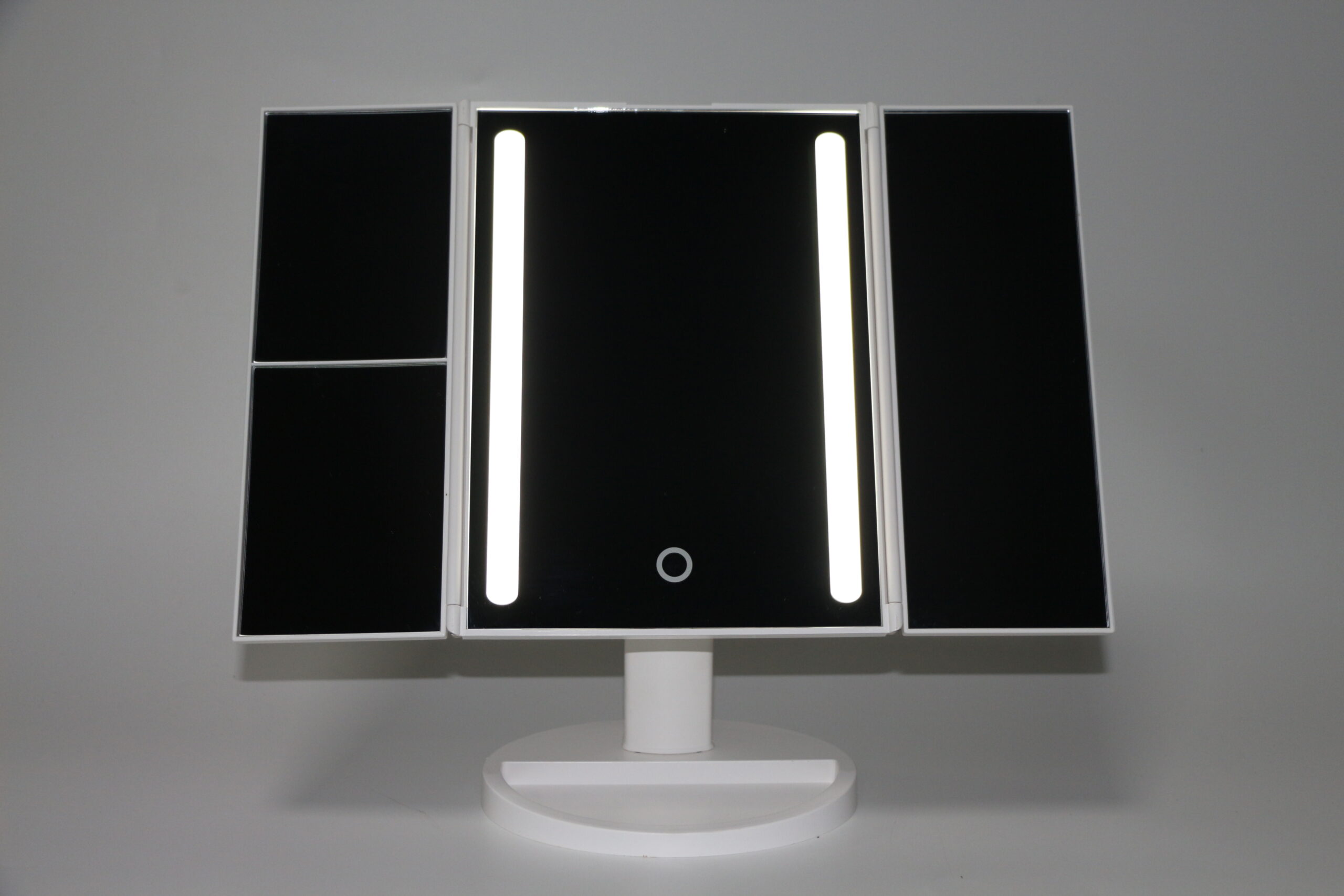 KW034B 24 led chips in strips desktop Tri-fold mirror