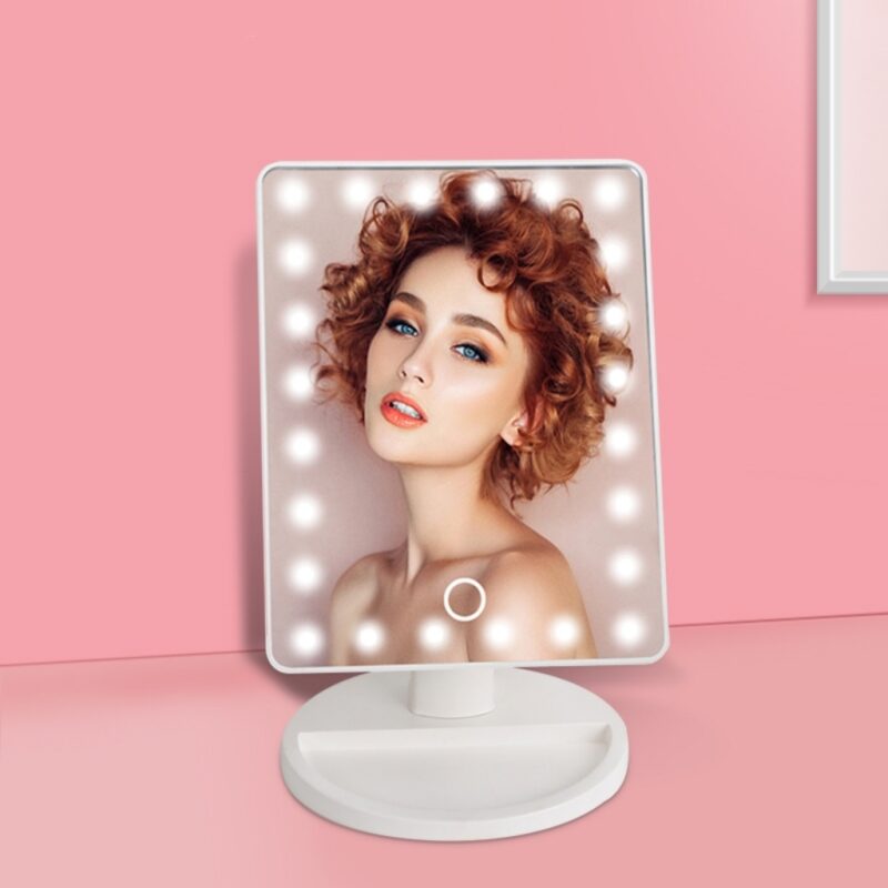 KW033 24 led chips Desktop mirror with base